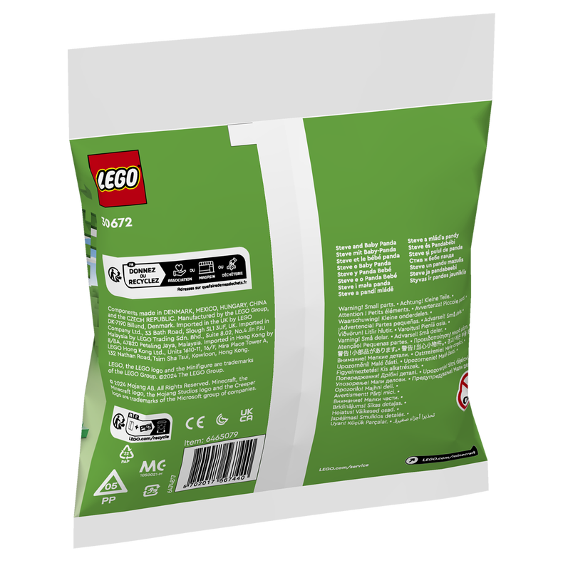 LEGO Minecraft 30672 Steve og pandaunge