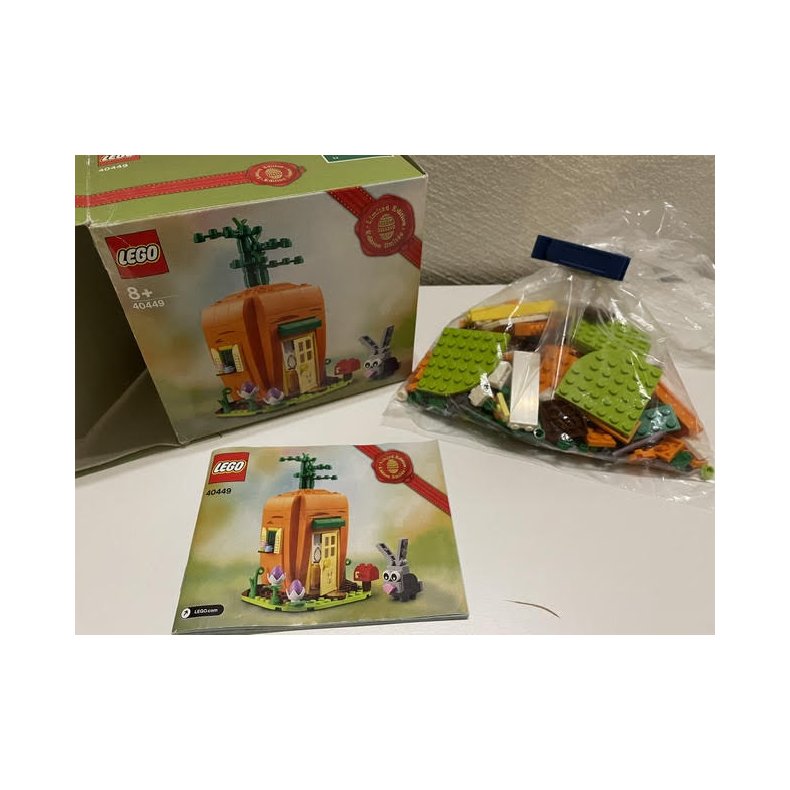 BRUGT S�T - LEGO Classic 40449 P�skeharens gulerodshus