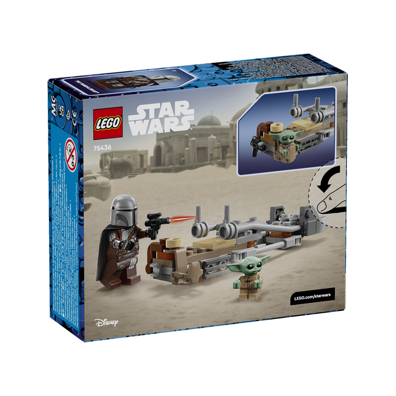 LEGO Star wars 75436 Mandalorianeren og Grogus speederbike