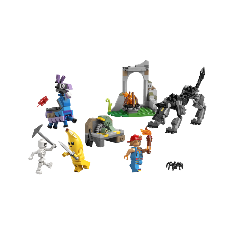 LEGO Fortnite 77075 Peely og Sparkplugs lejr